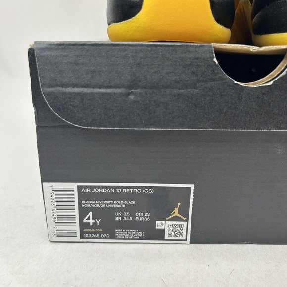 Nike Shoes Air Jordan 12 Retro GS “University Gold” 2024 - Picture 5 of 5